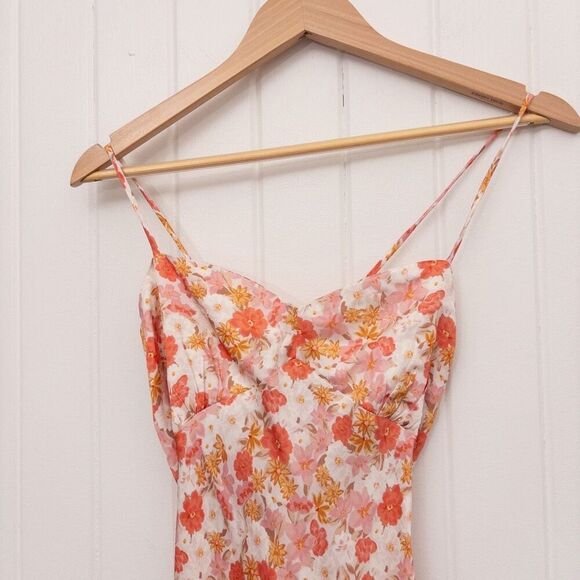 Mon Renn Hillside Floral Midi Dress Size Medium - Picture 3 of 8